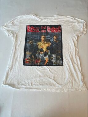 Boyz N The Hood Vintage Graphic T-Shirt XL White Cotton
